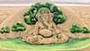 Sudarsan Pattnaik creates a 'Green Ganesha' in sand art—Video, Pic