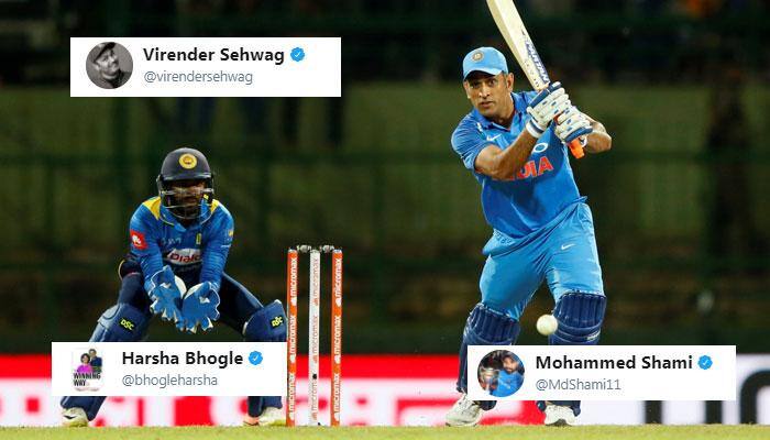 Virender Sehwag, Mohammed Shami and others hail MS Dhoni&#039;s &#039;calm&#039; finish against Sri Lanka