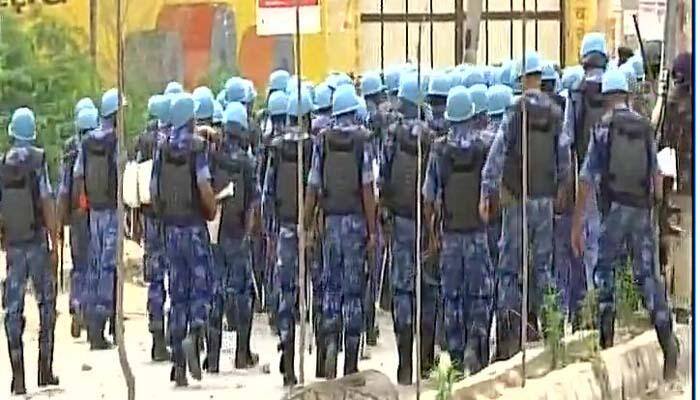 Army arrives at Dera headquarters in Sirsa, asks devotees to evacuate premises