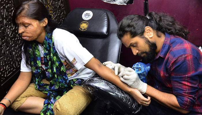 Teaching the art of tattooing to acid attack victims Vikas Malanis body  of work breaks stereotypes