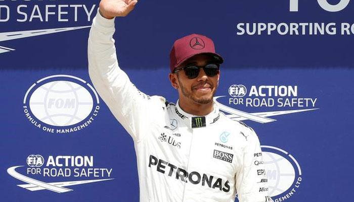 Lewis Hamilton takes pole for Belgian GP, equals Michael Schumacher's record