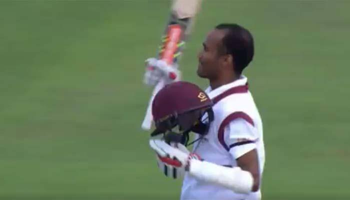 WATCH: Kraigg Brathwaite notches up sixth Test ton with a massive six against England; equals Chris Gayle's record 