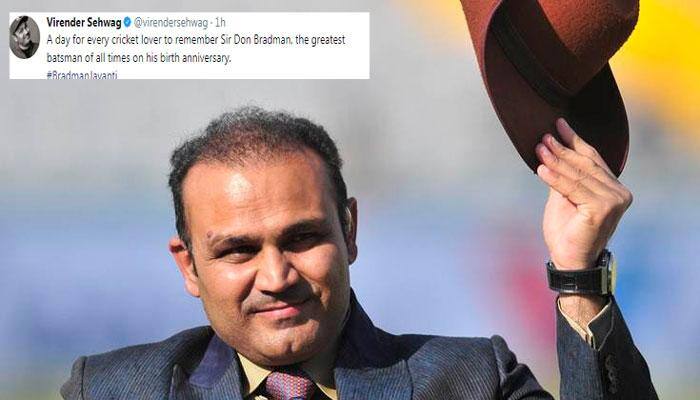 Virender Sehwag remembers greatest batsman of all time on 'Bradman Jayanti'
