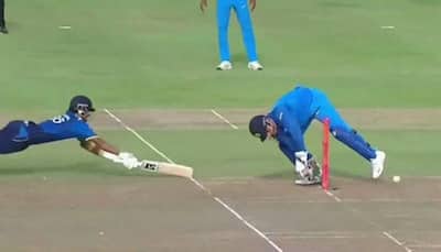 Watch: MS Dhoni commits rare wicket-keeping blunder against Sri Lanka