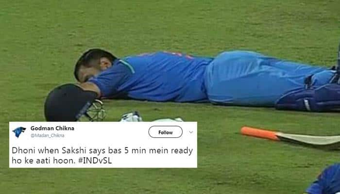 Twitter bursts with memes as MS Dhoni decides to take quick nap during 3rd ODI between India and Sri Lanka