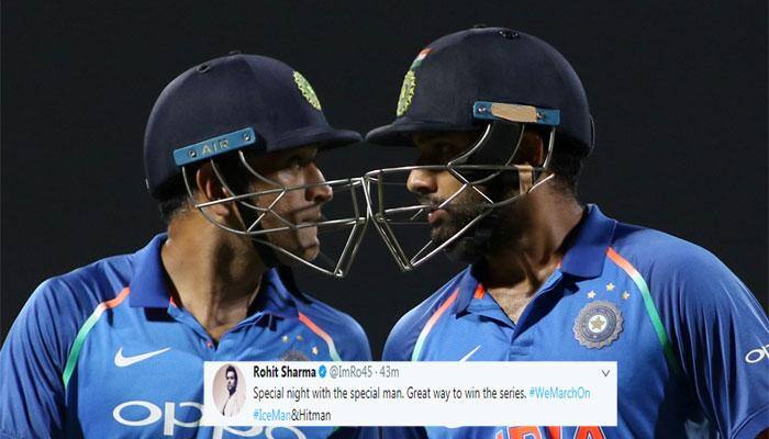 &#039;Iceman &amp; Hitman&#039;: Rohit Sharma posts heartfelt tweet for MS Dhoni