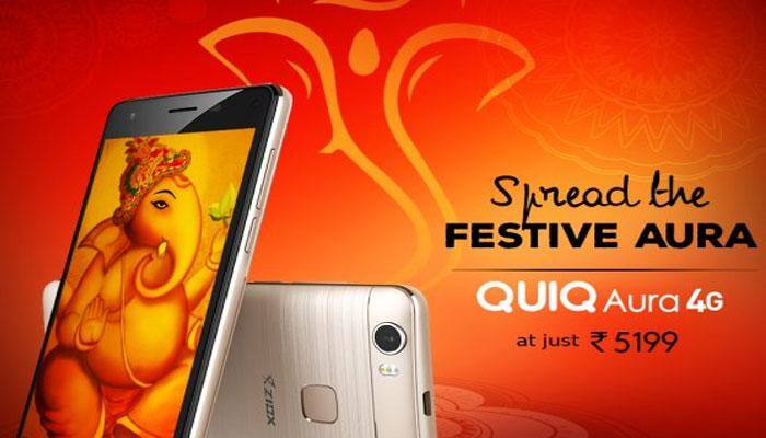 Ziox launches 'QUIQ Aura 4G' at Rs 5,199