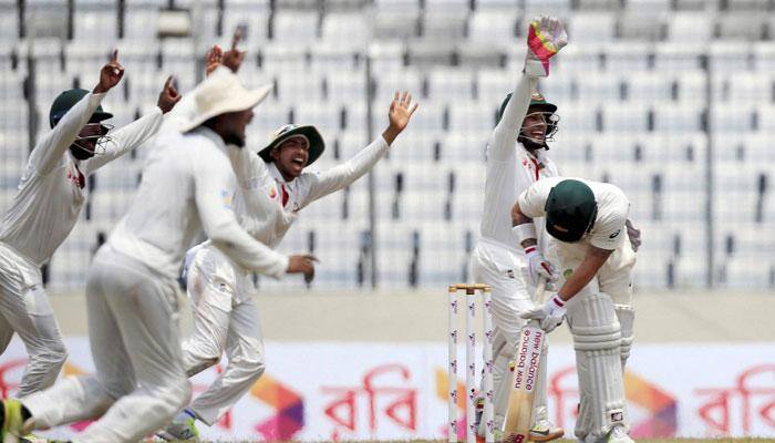 Watch: Bangladesh's Tamim Iqbal gives Aussie-styled send off to Matthew Wade