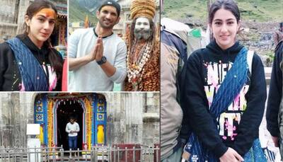 Sara Ali Khan and Sushant Singh Rajput visit 'Kedarnath' temple ahead of film shoot