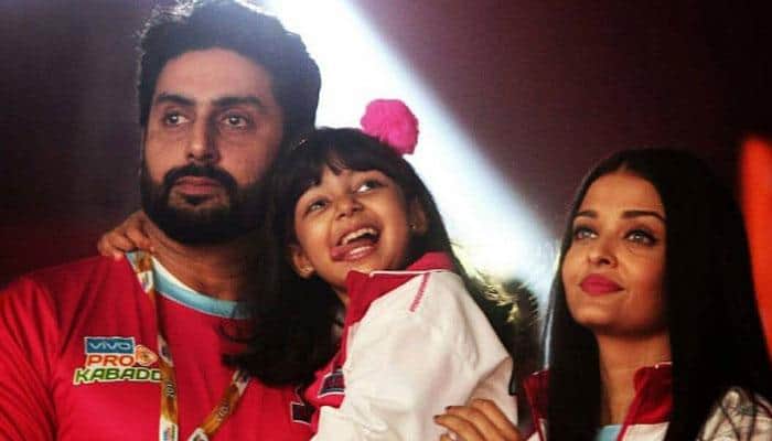 Aaradhya Bachchan enjoys Kabbadi match with daddy Abhishek and mommy Aishwarya! Pics