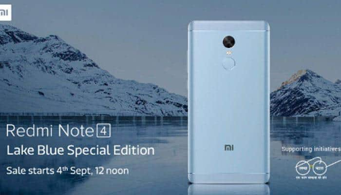 New &#039;Lake Blue&#039; variant of Xiaomi Redmi Note 4 launched in India at Rs 12,999