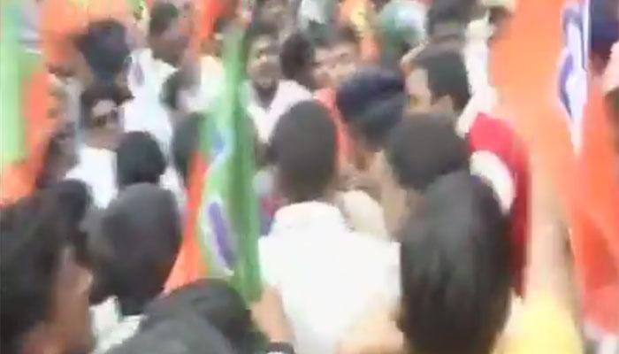 Bengaluru: BJP workers, cops clash ahead of &#039;Mangaluru Chalo&#039; protest rally; over 300 detained 