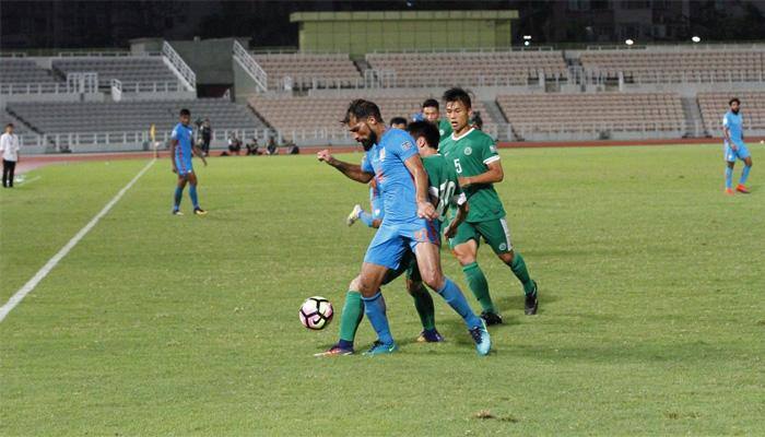 Courtesy Balwant Singh&#039;s brace, India beat Macau 2-0 in AFC Asian Cup football qualifier
