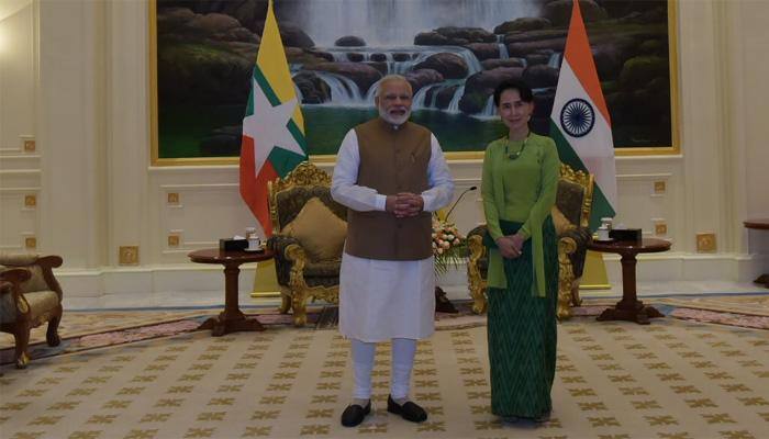 PM Narendra Modi meets Aung San Suu Kyi, says India understands Myanmar&#039;s concern on Rohingya crisis