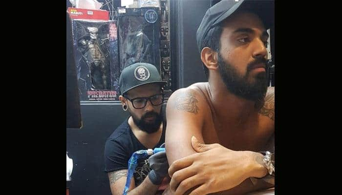 Kl Rahul Gets Tattoo Of His Dog Simba On Back Posts Picture On Twitter Cricket News Zee News