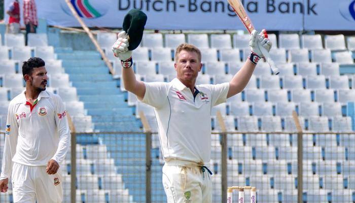 David Warner gets landmark century in Chittagong, Twitterati raises toast as Australia surge ahead