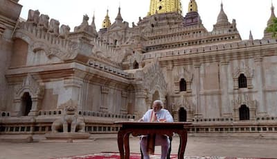 PM Narendra Modi visits Bagan temple in Myanmar