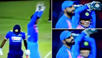 Watch: Virat Kohli, MS Dhoni can't believe as umpire calls obvious caught-behind not out