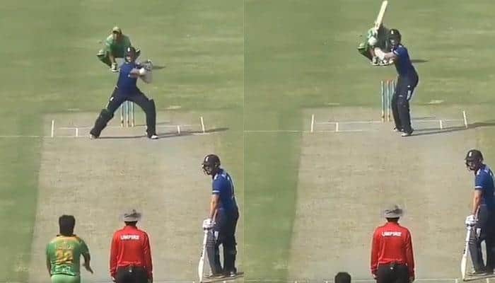 Watch: This imitation of MS Dhoni&#039;s &#039;helicopter shot&#039; will leave you in splits
