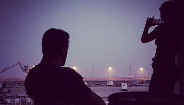 'Tiger' Salman Khan gazes at Katrina Kaif in behind-the-scenes picture