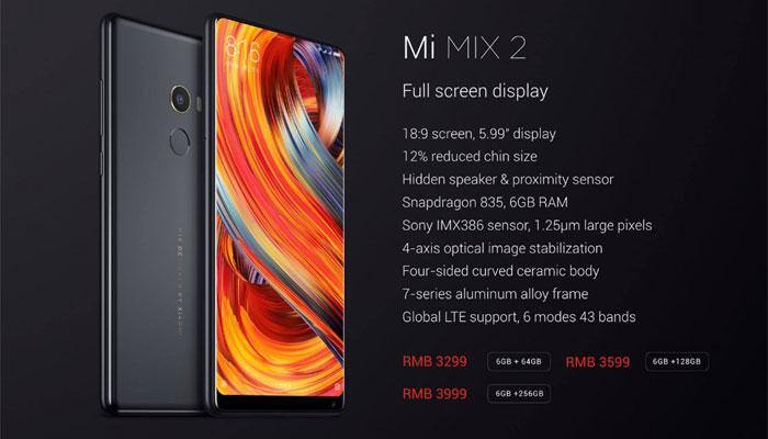 Xiaomi launches Mi MIX 2 with full-screen display