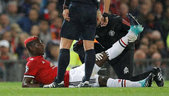 Paul Pogba out for few weeks after sustaining hamstring injury against Basel