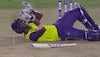 Watch: Darren Sammy falls flat after being yorked by Hassan Ali, still claps for the bowler