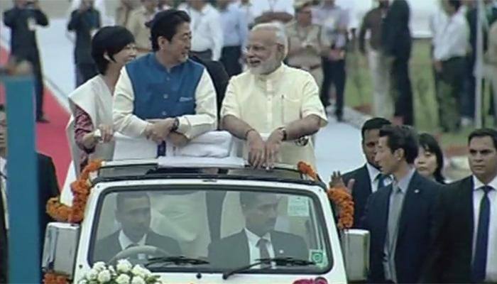 Japanese PM Shinzo Abe arrives on two-day India visit