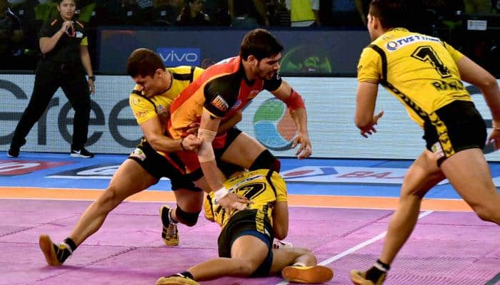 PKL 2017: Telugu Titans vs Bengaluru Bulls match ends 26-26 draw