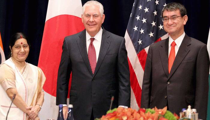 Amid China's assertiveness, India-Japan-US trilateral stresses on 'respect for international law'