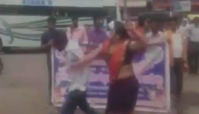 Woman BJP leader hurls abuses, slaps man during cleanliness drive in Madhya Pradesh – Watch video