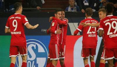 James Rodriguez inspires Bayern Munich to thrash Schalke in Bundesliga