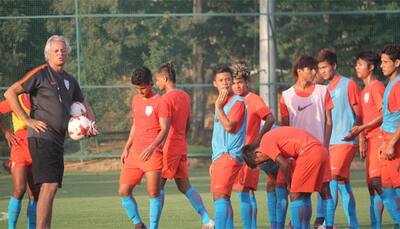 Hosts India undergo first practice session for FIFA U-17 World Cup