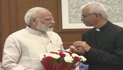 Rescued Kerala priest Tom Uzhunnalil reaches Delhi; meets PM Narendra Modi, Sushma Swaraj