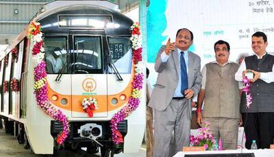 Nagpur metro trial run conducted; Nitin Gadkari, Devendra Fadnavis flag off train