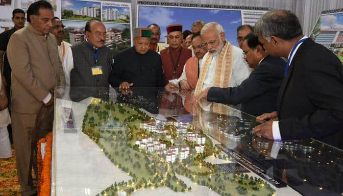 PM Modi lays foundation stone for AIIMS in Himachal