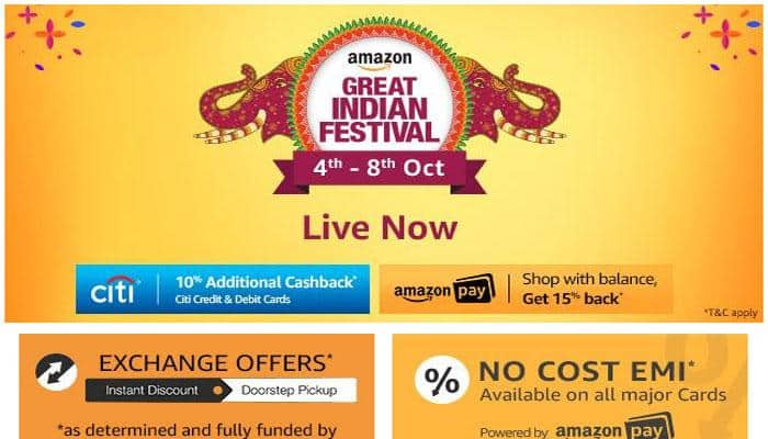 Amazon Great Indian Festive sale begins; Check out the best deals  Internet & Social Media News 