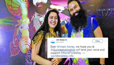 UN trolled for seeking Gurmeet Ram Rahim, Honeypreet Insaan's support for World Toilet Day