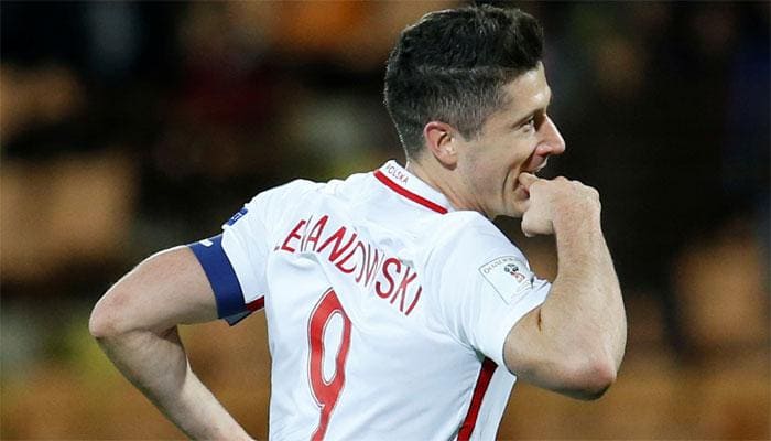 Robert Lewandowski hat-trick puts Poland on brink of World Cup