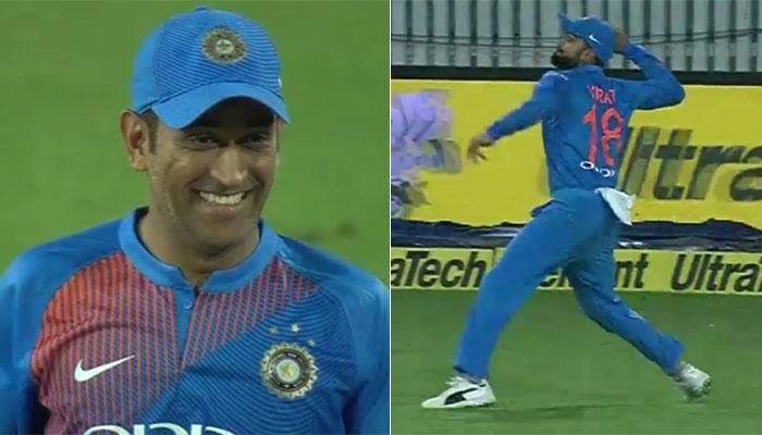 Watch: Virat Kohli&#039;s bullet throw impresses MS Dhoni in Ranchi