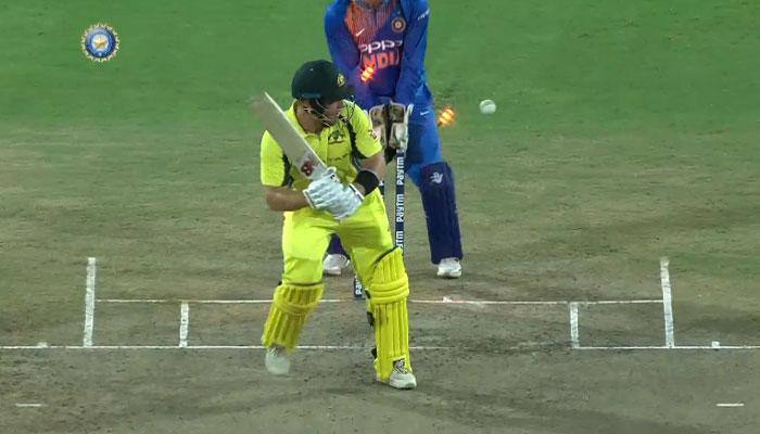 Watch: &#039;Brain-fade&#039; strikes again, Aaron Finch falls prey to Kuldeep Yadav&#039;s googly 