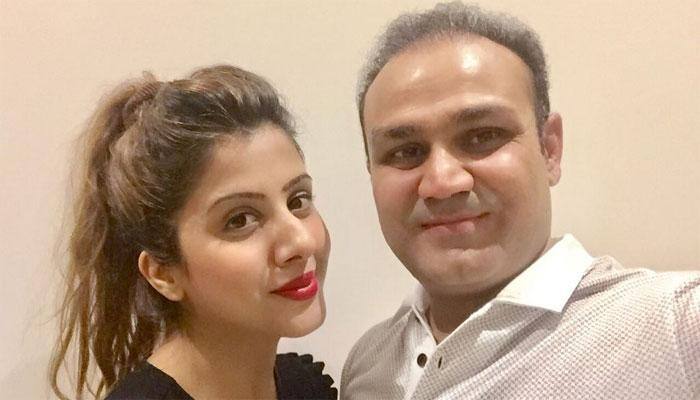 Virender Sehwag retweets wife Aarti&#039;s &#039;love of life&#039; message on Karva Chauth
