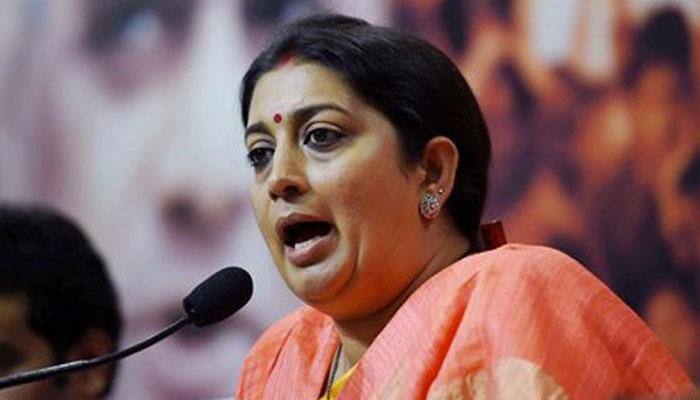 Irani accuses Rahul Gandhi of insulting people of Gujarat