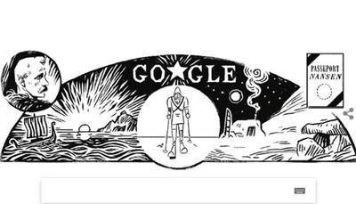 Google Doodle celebrates 156th birthday of Fridtjof Nansen