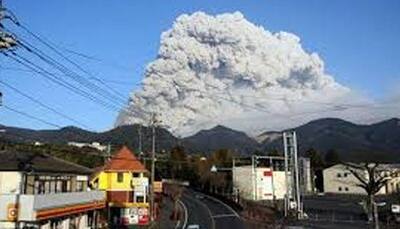 Locals warned to stay away as Japanese volcano erupts