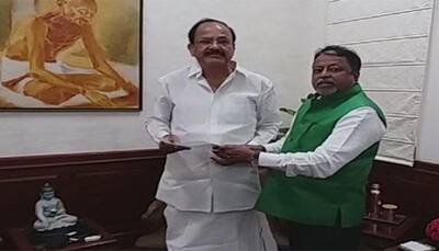 Suspended Trinamool Congress leader Mukul Roy quits as Rajya Sabha MP, tenders resignation to Venkaiah Naidu