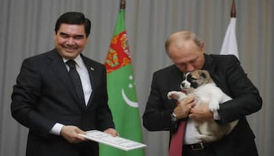 Puppy diplomacy: Putin gets rare breed dog as gift from Turkmen president