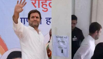 Rahul Gandhi accidentally enters ladies toilet in Gujarat, photos go viral on social media