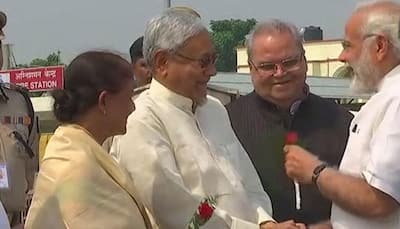 Narendra Modi, Nitish Kumar share stage for the first time since return to NDA