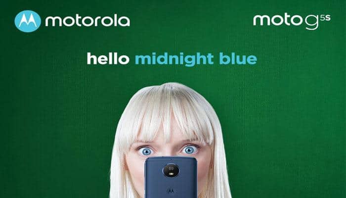 Now, Moto G5S in &#039;midnight blue&#039; colour
